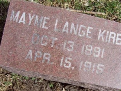Mayme Lange Kirby on Sysoon