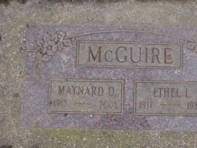 Maynard O McGuire on Sysoon