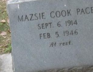 Mazsie Cook Pace on Sysoon