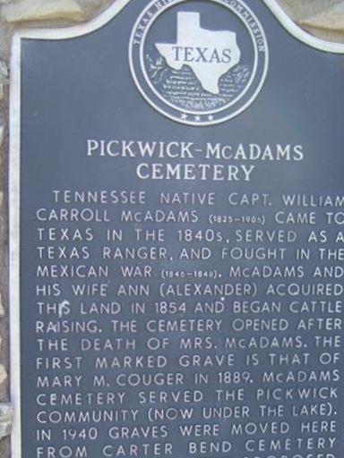 McAdams Cemetery on Sysoon