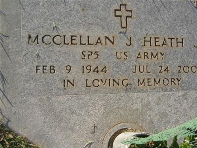 McClellan J. Heath, Jr on Sysoon