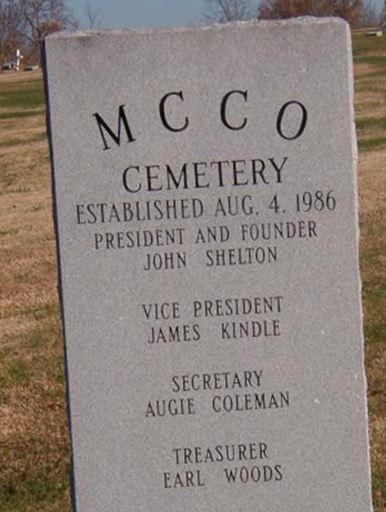 MCCO Cemetery on Sysoon