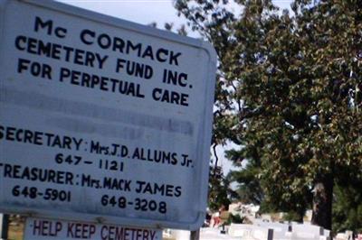 McCormack Cemetery on Sysoon