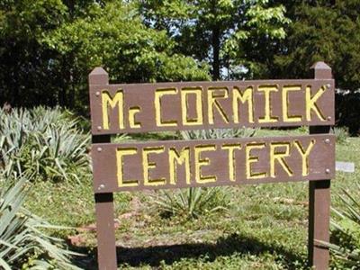 McCormick Cemetery on Sysoon