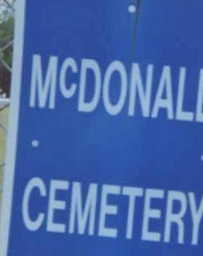 McDonald Cemetery on Sysoon