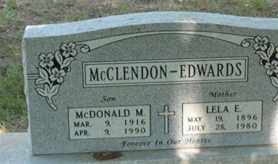 McDonald M McClendon on Sysoon