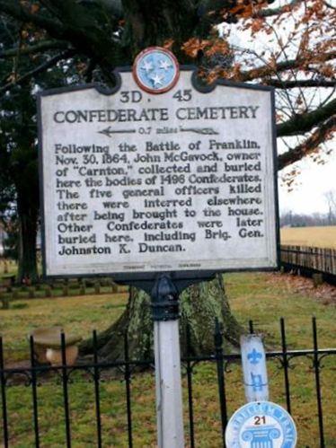 McGavock Confederate Cemetery on Sysoon