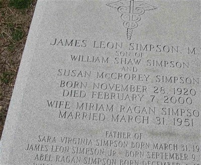 M.D. James Leon Simpson on Sysoon