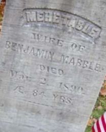 Mehetable Frink Marble on Sysoon