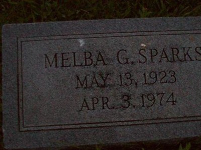 Melba G. Sparks on Sysoon
