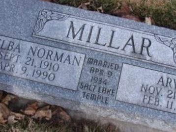 Melba Lucille Norman Millar on Sysoon