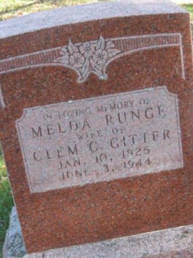 Melda Runge Gitter on Sysoon