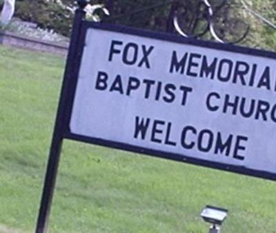 Fox Memorial Baptist Church Cemetery on Sysoon