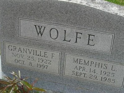 Memphis H. Wolfe on Sysoon