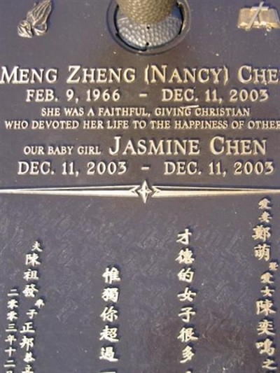 Meng (Nancy) Zheng Chen on Sysoon