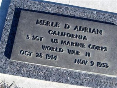Merle David Adrian, Find a grave on Sysoon Merle David Adrian on Sysoon