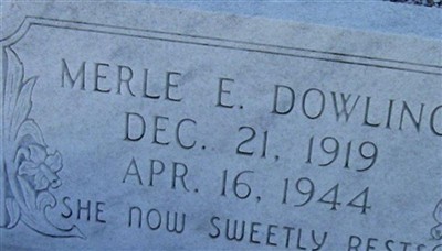 Merle E. Dowling on Sysoon