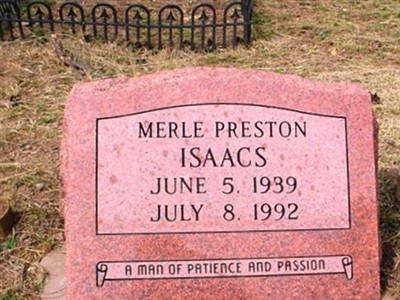 Merle Preston Isaacs on Sysoon