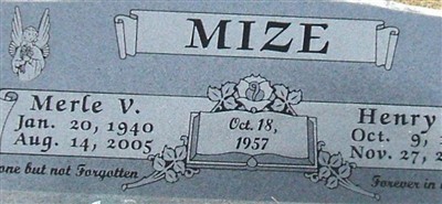 Merle Vivian Mize on Sysoon