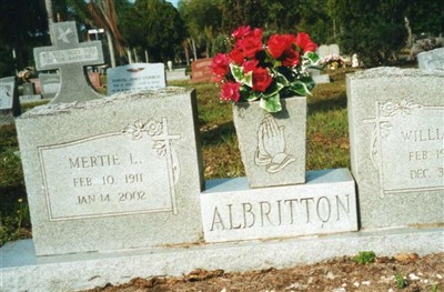 Mertie Lee Taylor Albritton on Sysoon