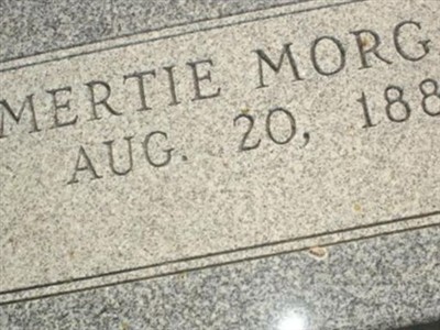Mertie B. Morgan Roberts Oates on Sysoon
