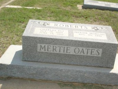 Mertie B. Morgan Roberts Oates on Sysoon