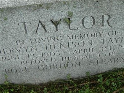 Mervyn Denison Taylor on Sysoon