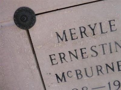 Meryle Ernestine McBurney on Sysoon