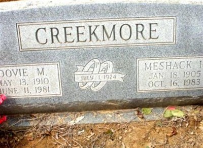 Meshack H Creekmore on Sysoon
