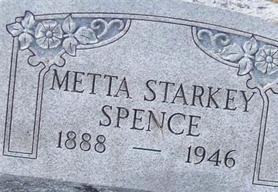 Metta B. Starkey Spence on Sysoon