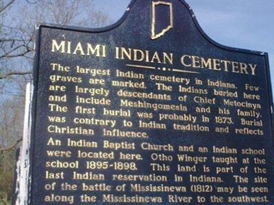 Miami Indian Cemetery on Sysoon