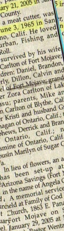 Michael Autis Carlton on Sysoon
