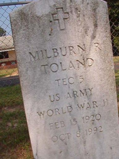 Milburn R Toland on Sysoon