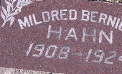 Mildred Bernice Hahn on Sysoon