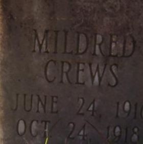 Mildred Crews on Sysoon