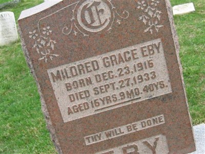 Mildred Grace Eby on Sysoon