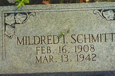 Mildred I Schmitt on Sysoon