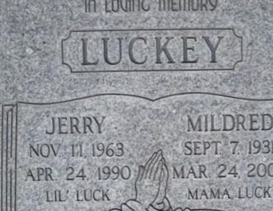 Mildred Luckey on Sysoon