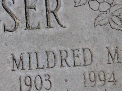 Mildred M. Mayer Critser on Sysoon