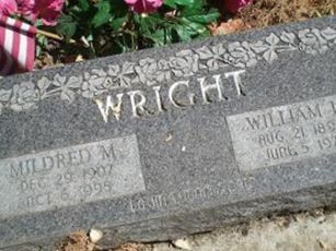 Mildred M Wright on Sysoon