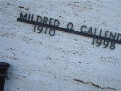Mildred O Callender on Sysoon