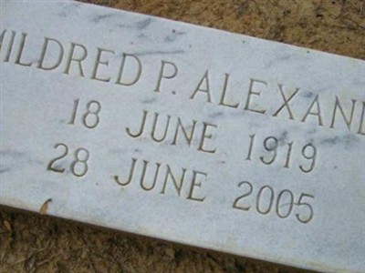 Mildred P. Alexander on Sysoon