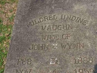 Mildred Undine Vaughn Wynn on Sysoon