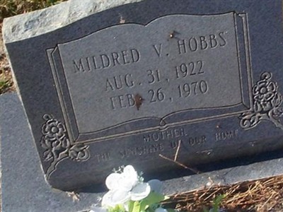 Mildred V Hobbs on Sysoon