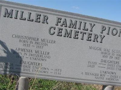 Miller Family Pioneer Cemetery on Sysoon