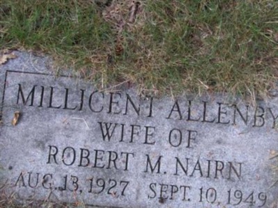 Millicent Allenby Nairn on Sysoon