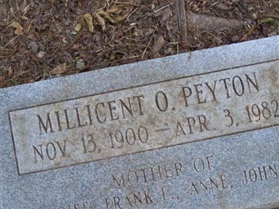 Millicent O. Peyton on Sysoon