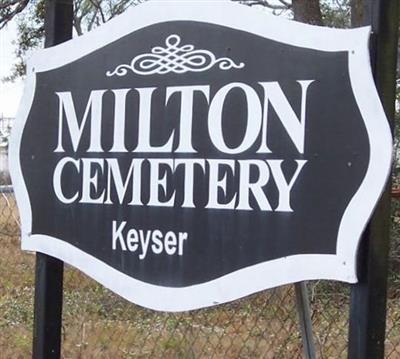 Milton Cemetery-Keyser on Sysoon