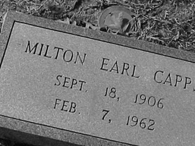 Milton Earl Capps on Sysoon