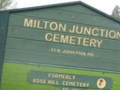 Milton Junction Cemetery on Sysoon